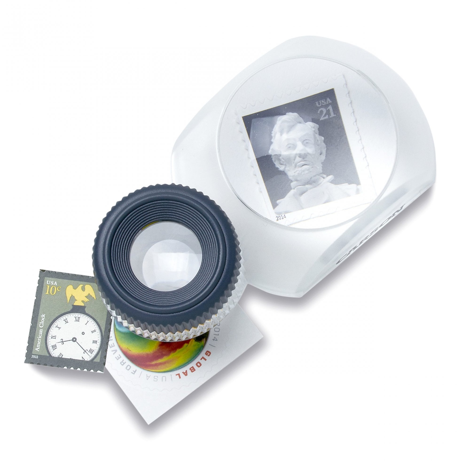 Carson 3x Stand Loupe Magnifier with 12x Focusing Loupe