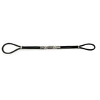 Black Leather Cordette Butterfly Strap with Stainless Steel Buckle