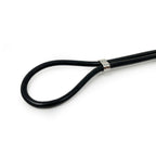 Black Leather Cordette Butterfly Strap with Stainless Steel Buckle