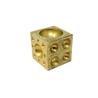 25mm Brass Dapping Cube with 37 Domes