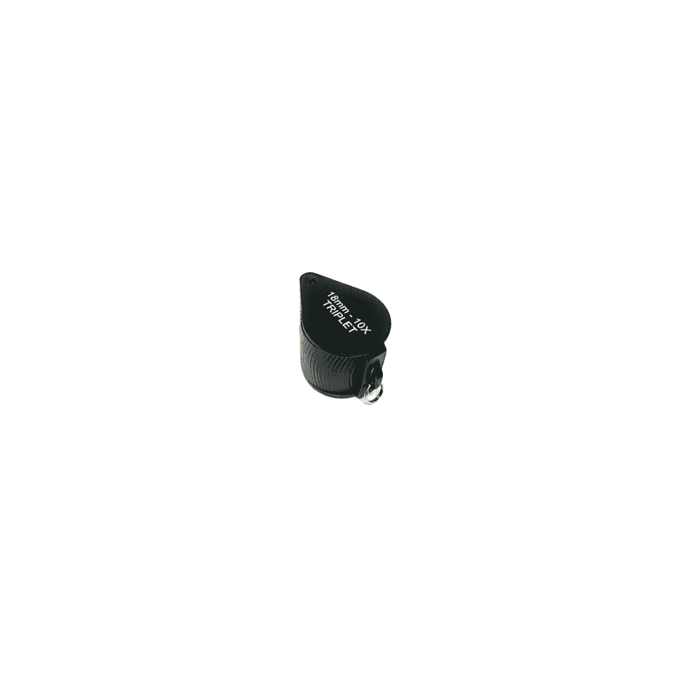 Triplet Eye Loupe 10x Magnifier in Black
