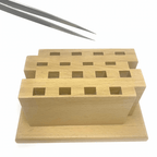 Wooden Tweezer Tool Rack