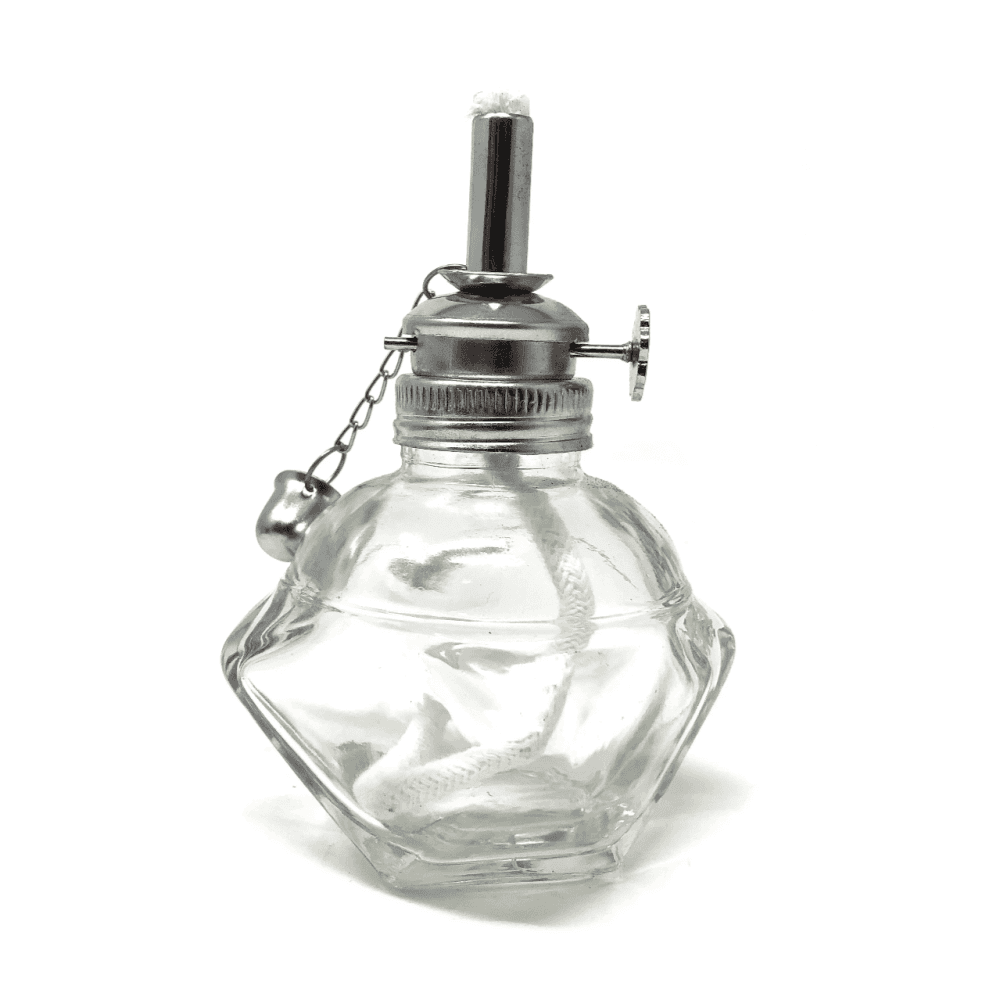 Glass Spirit Alcohol Lamp & Thin Wick