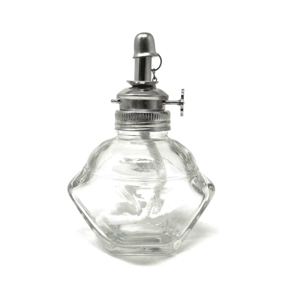 Glass Spirit Alcohol Lamp & Thin Wick