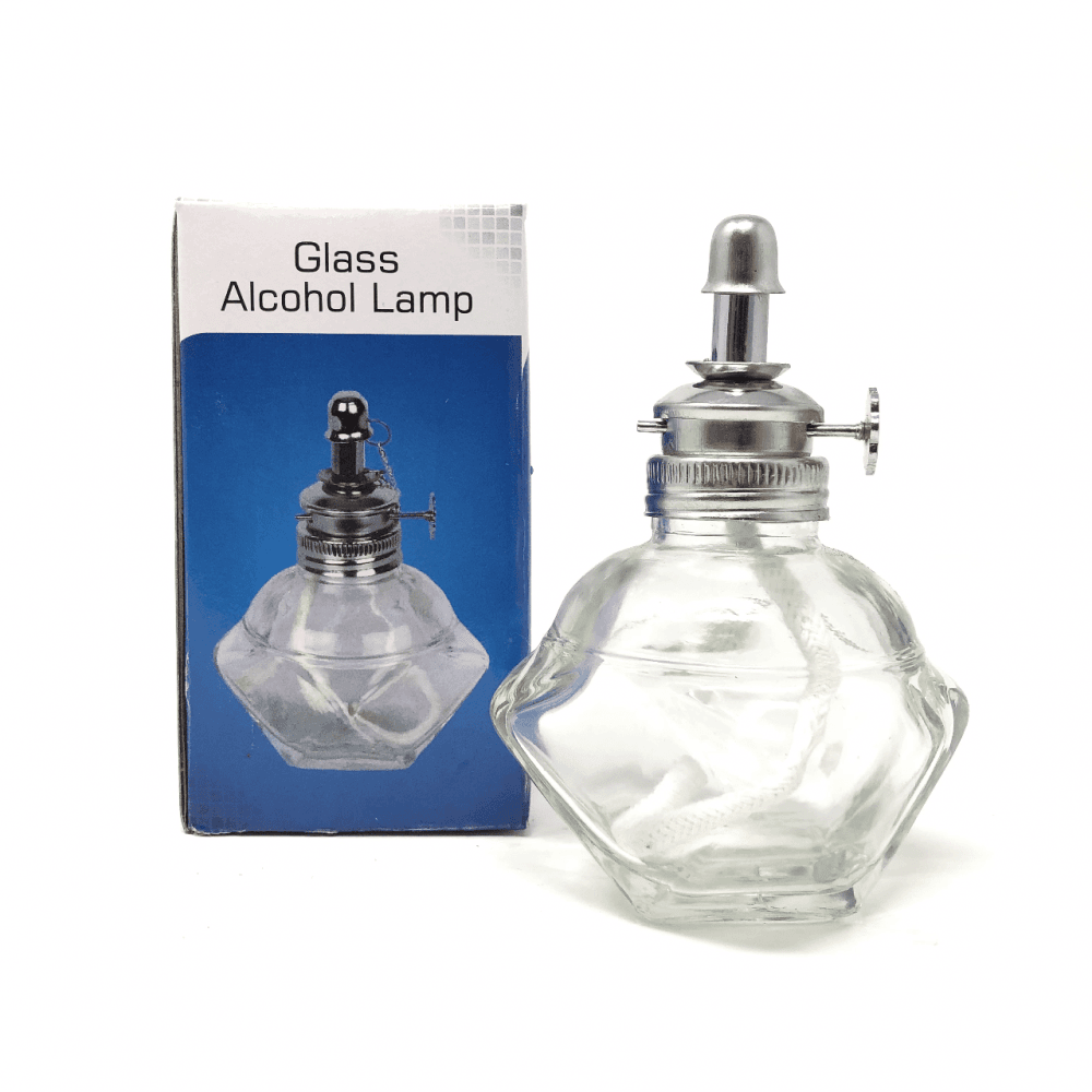 Glass Spirit Alcohol Lamp & Thin Wick