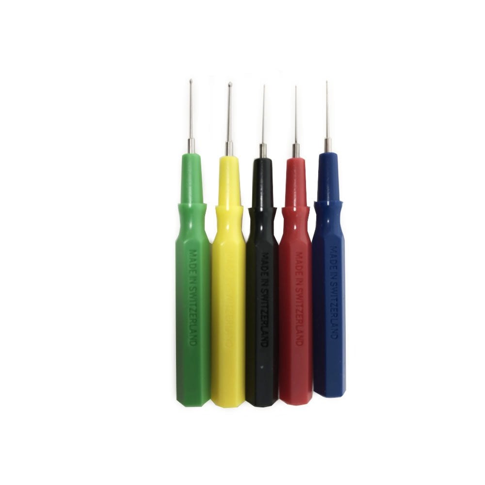 Set Of 5 Watch Oiler Pins, Swiss