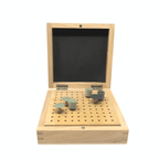 Wooden Burr Box with 100 Holes