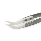 Ceramic Tipped Soldering Tweezers, Curved