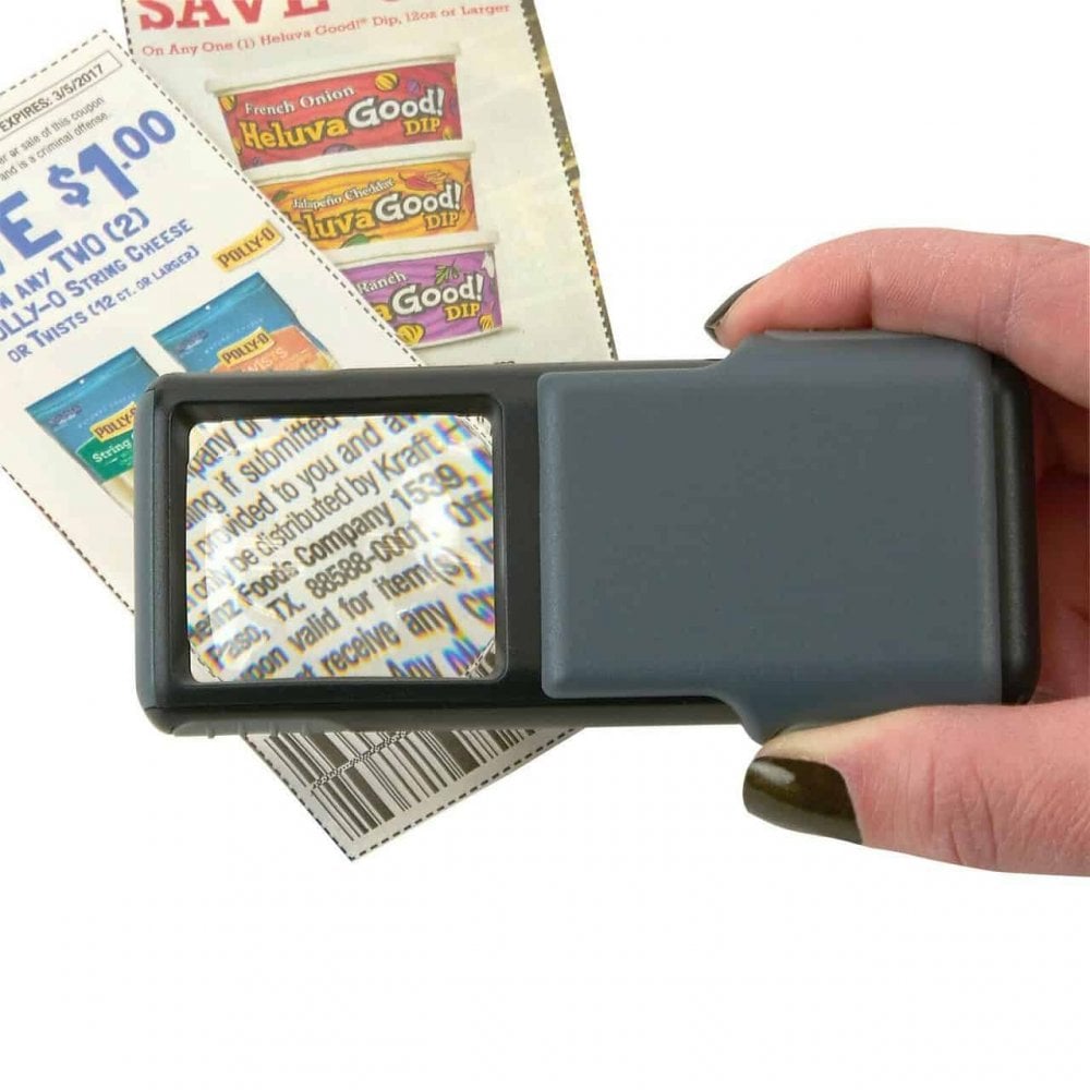 Carson MiniBrite Slide-Out LED 5x Magnifier