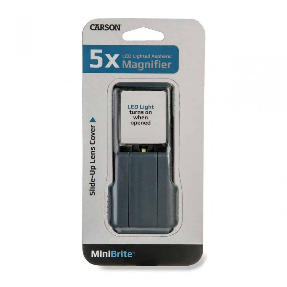 Carson MiniBrite Slide-Out LED 5x Magnifier