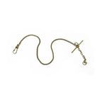 Snake Albert Pocket Watch Chain - Gold