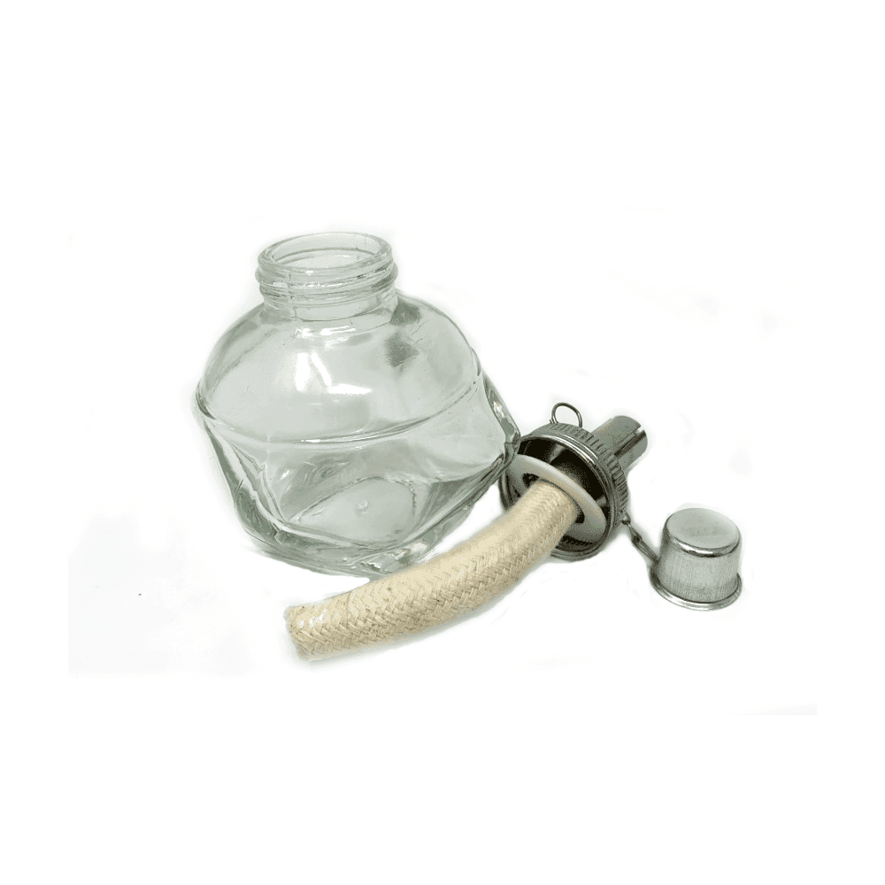 Glass Spirit Alcohol Lamp & Thick Wick