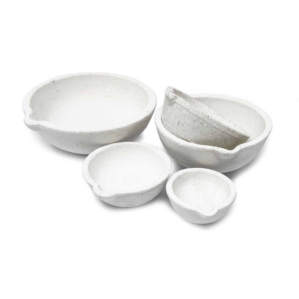Set of 5 Ceramic Crucible Dishes