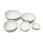 Set of 5 Ceramic Crucible Dishes
