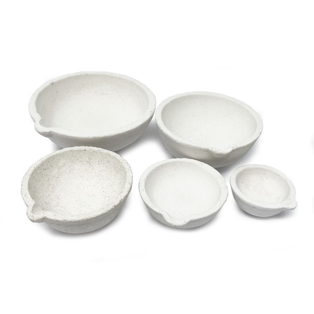 Set of 5 Ceramic Crucible Dishes