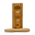 Multi-Shape Wooden Dapping Block with Punch