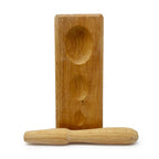 Multi-Shape Wooden Dapping Block with Punch