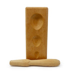 Multi-Shape Wooden Dapping Block with Punch