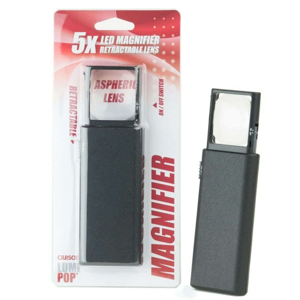 Carson LumiPop 5x Pocket Magnifier