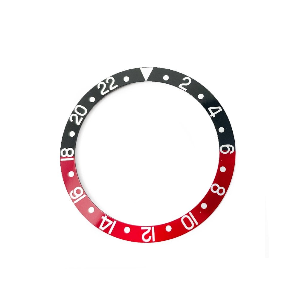 Bezel Insert for Rolex 16760 Black & Red