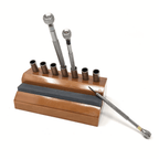 Wooden Screwdriver Stand & Sharpening Stone