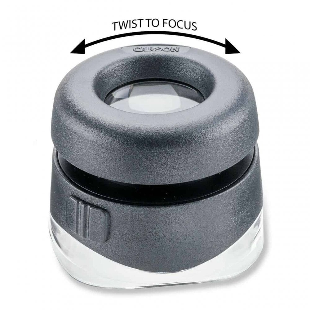Carson VersaLoupe LED 10x Magnifying Loupe