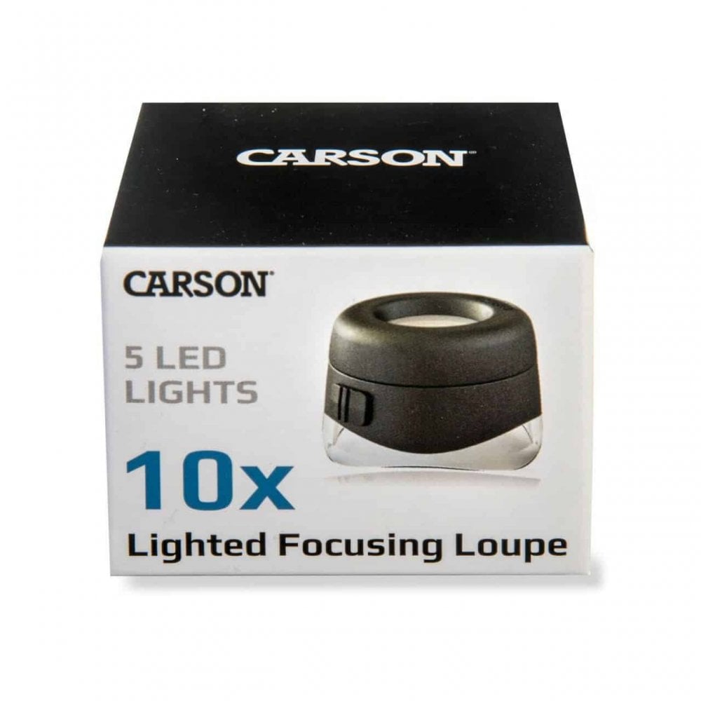 Carson VersaLoupe LED 10x Magnifying Loupe