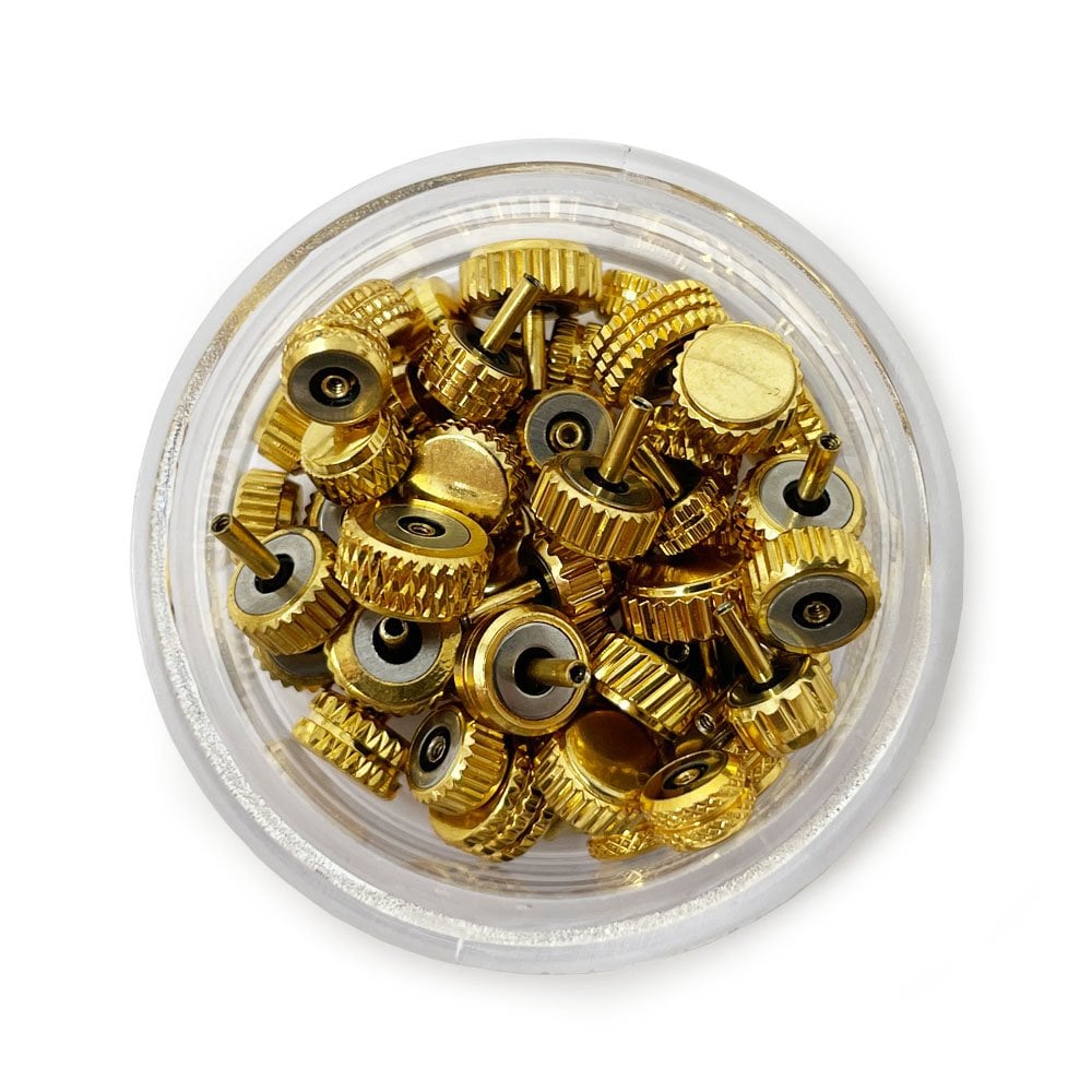 Assorted Gold Watch Crowns x50
