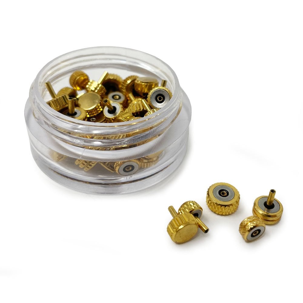 Assorted Gold Watch Crowns x50