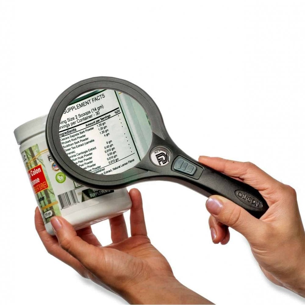 Carson Lumé Handheld LED 2.5x Magnifier