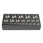 Round Dapping Block with 27 Domes