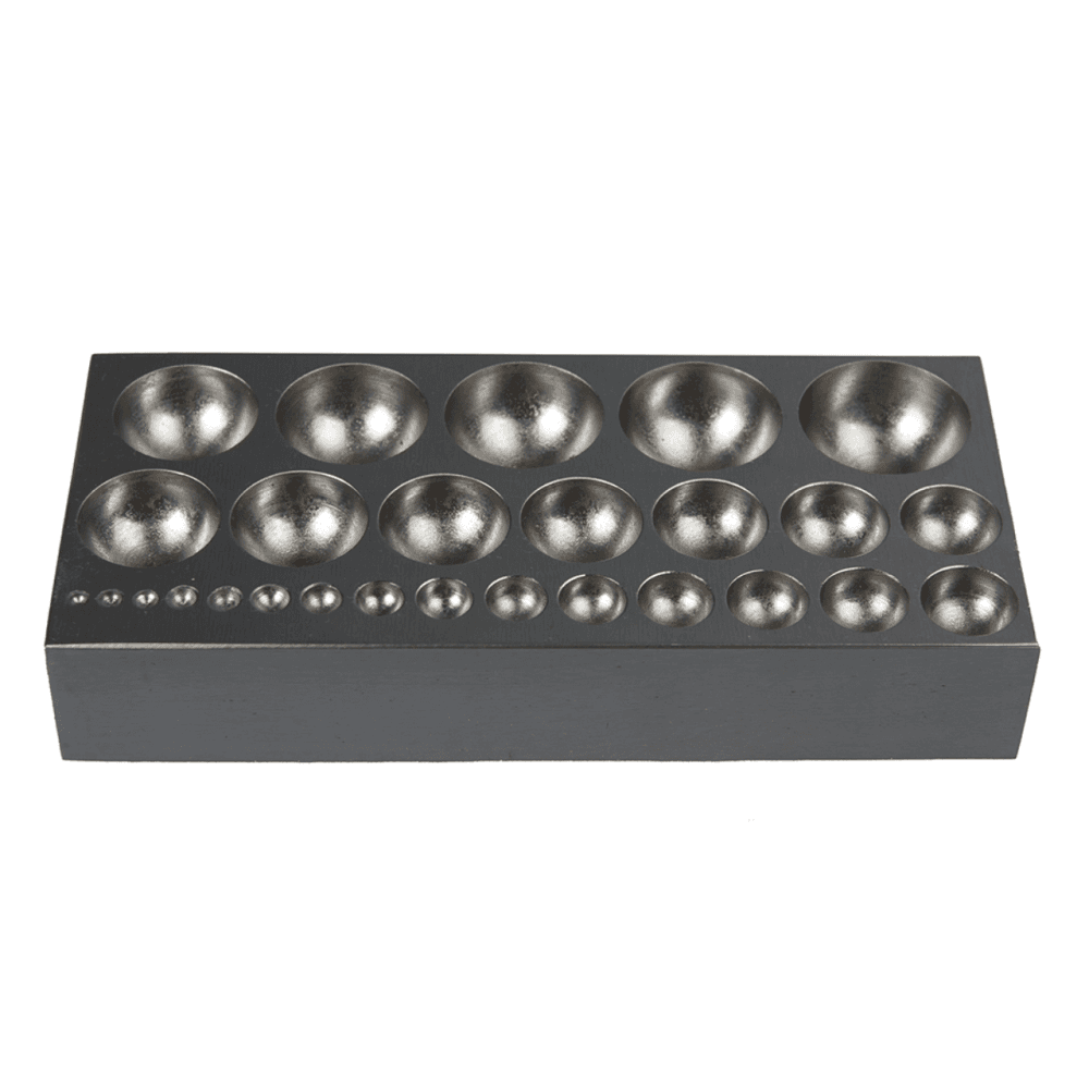Round Dapping Block with 27 Domes
