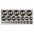 Round Dapping Block with 27 Domes