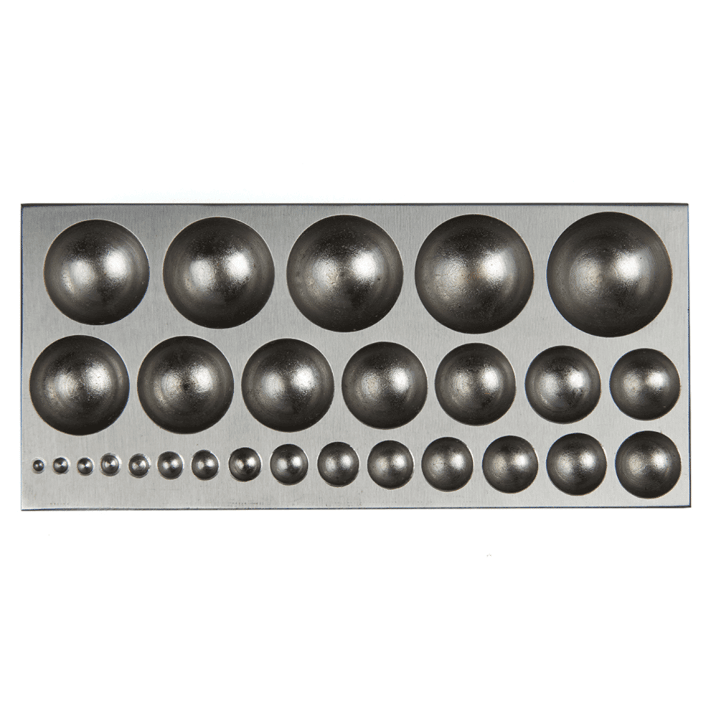 Round Dapping Block with 27 Domes