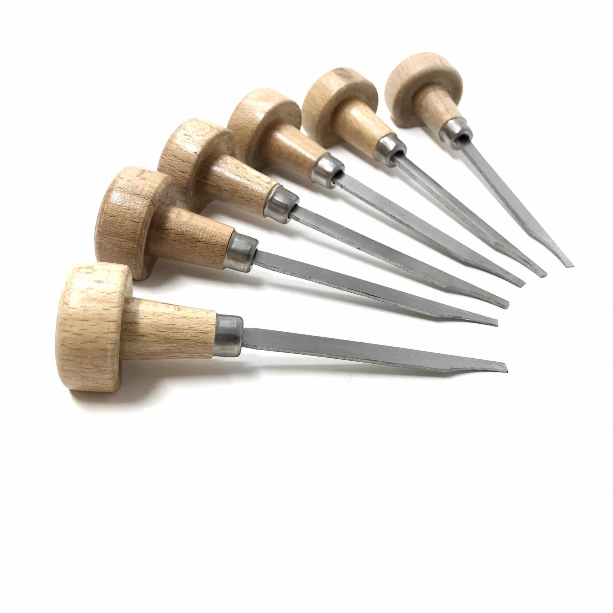 Chasing Gravers Set of 6 Flat Edge Gravers with Handles – Maddisons of Durham