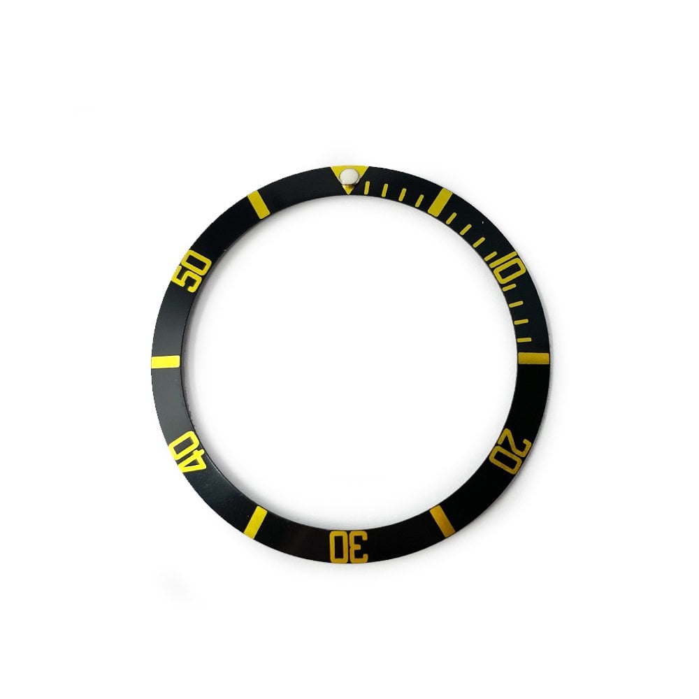 Bezel Insert for Rolex 16808 Black & Gold