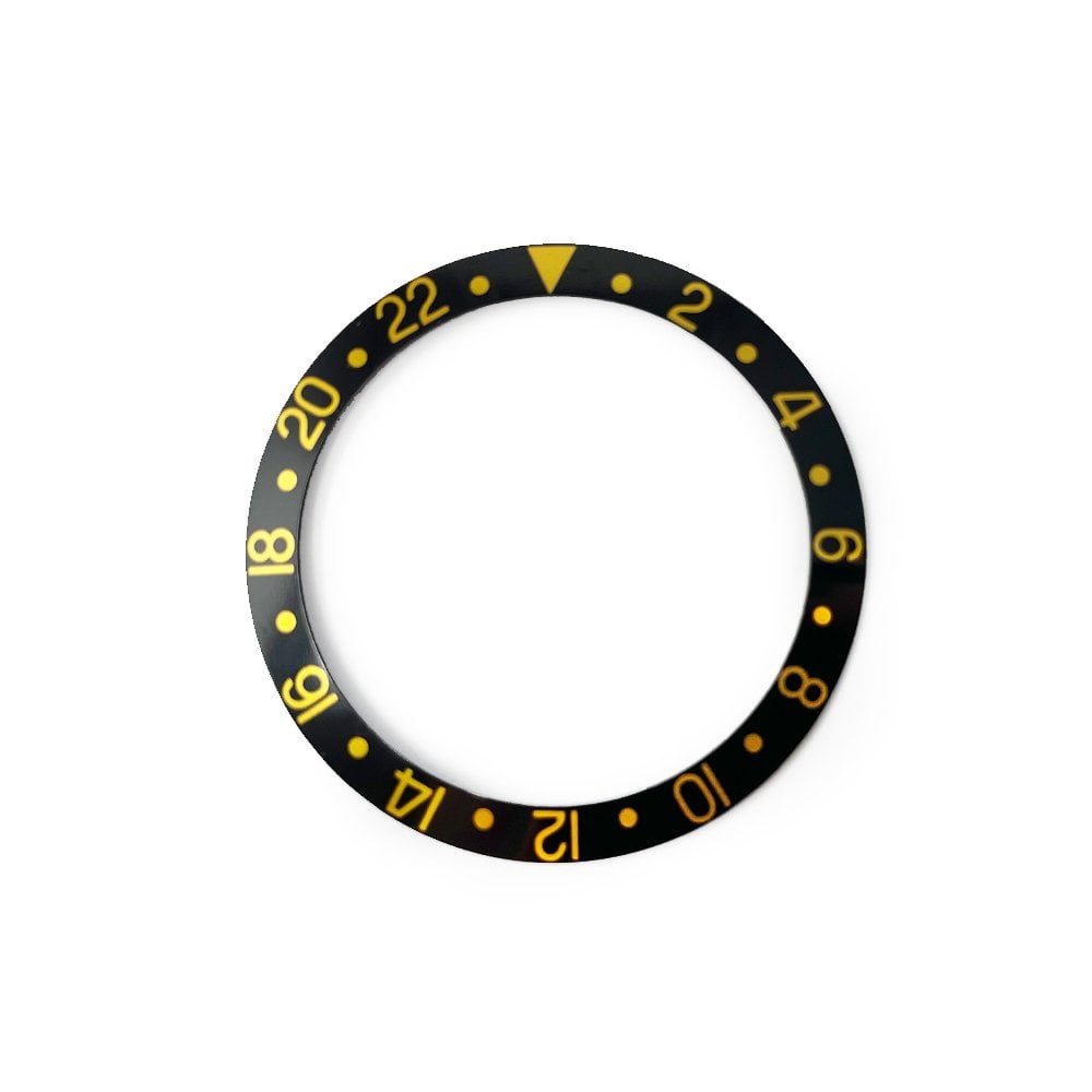 Bezel Insert for Rolex 16758 Black & Gold