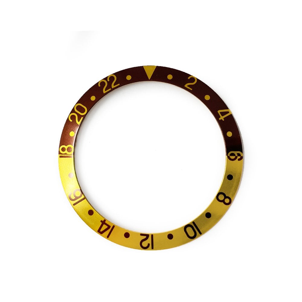 Bezel Insert for Rolex 16753 Brown & Gold