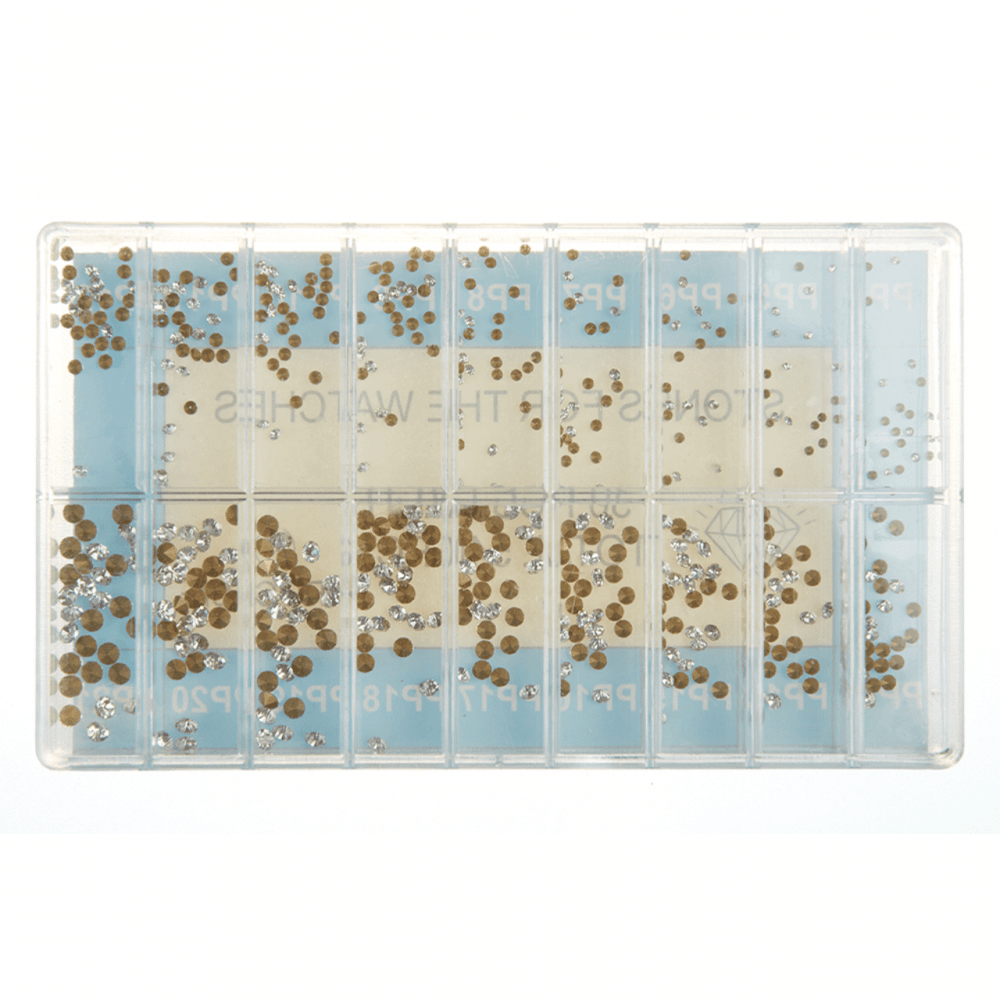 540 Clear Glass Paste Stones for Watches