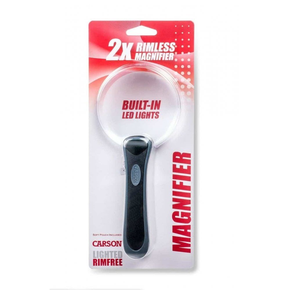 Carson RimFree LED Magnifier Round