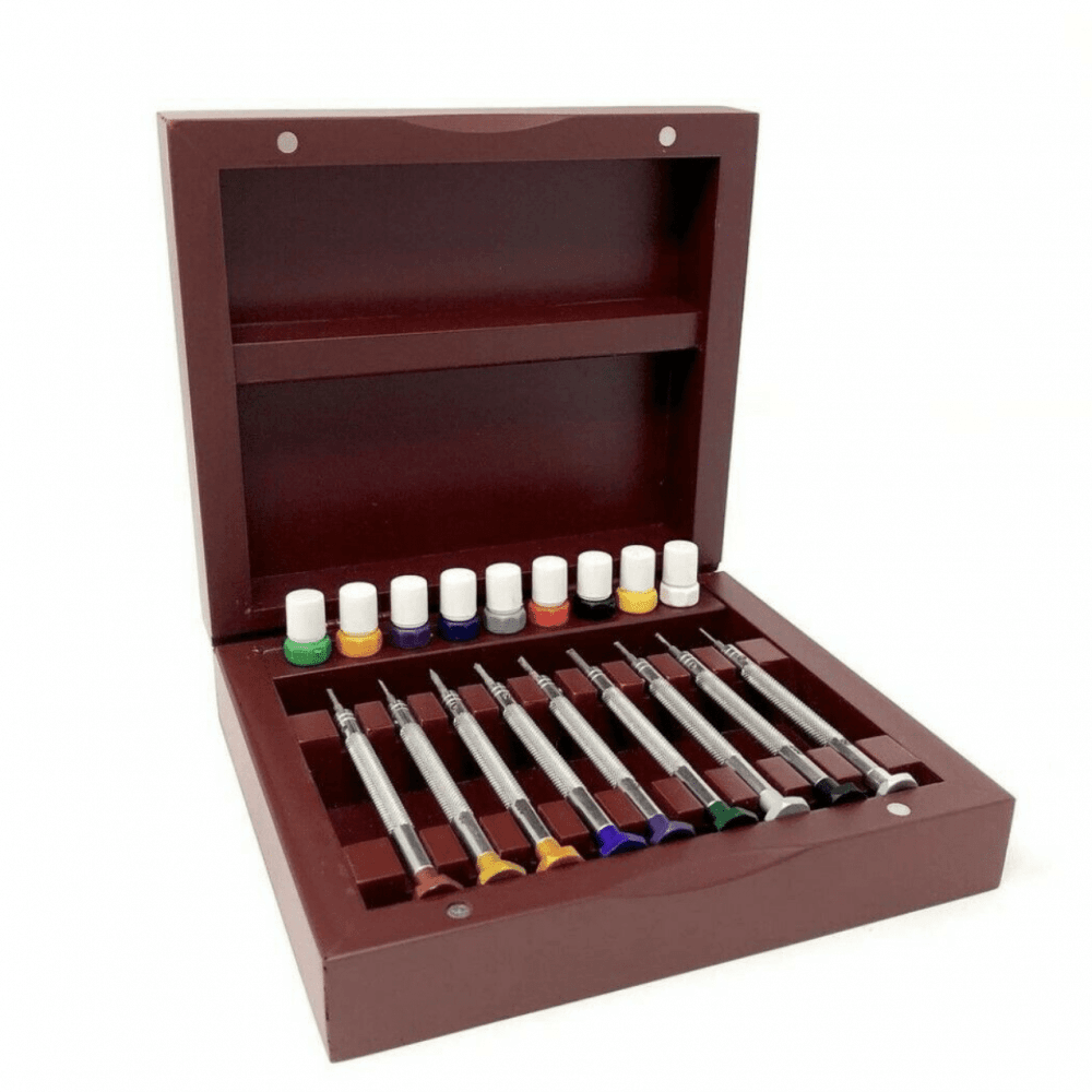 Euro Pro Screw Driver Set of 9 in Wood Box