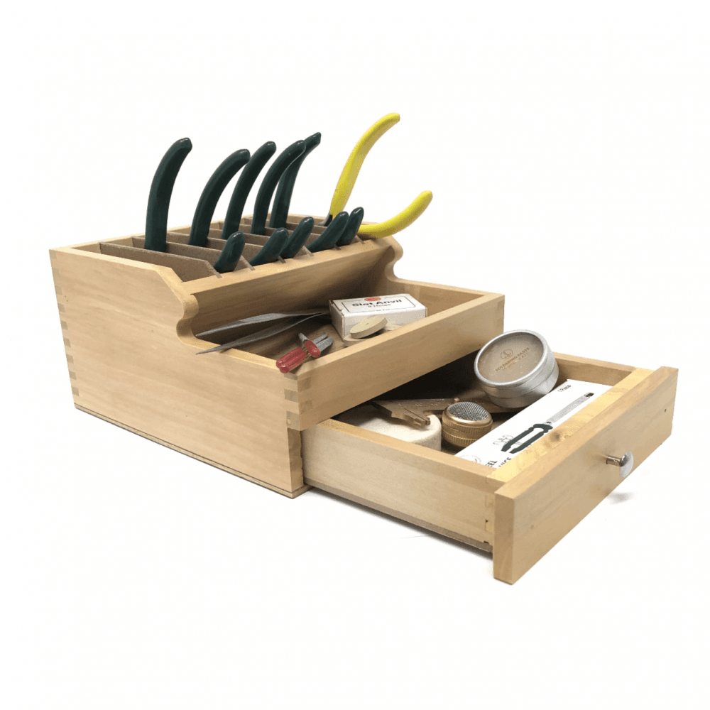 Wooden Tool Rack Organiser with Drawer