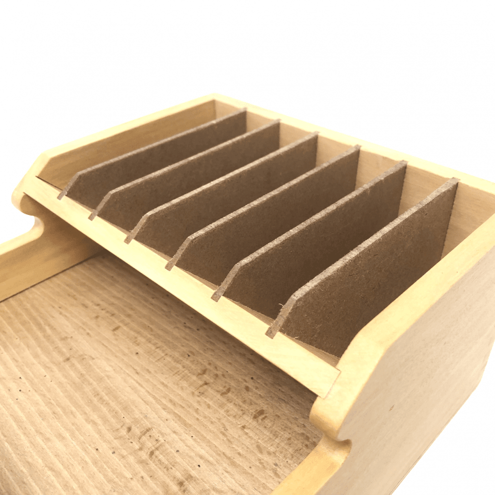 Wooden Tool Rack Organiser with Drawer
