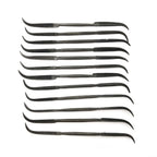 Double-Ended Curved Riffler File Set of 12
