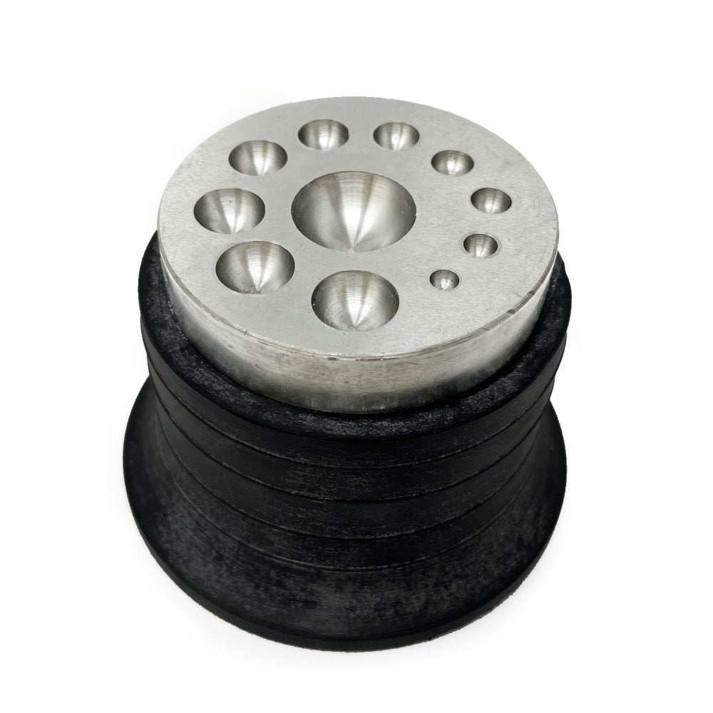 Steel Dapping Disc on Rubber Base