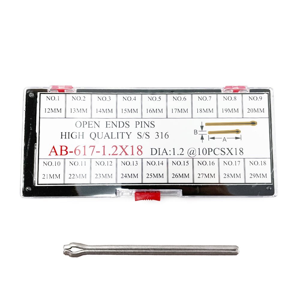 Watch Split Pins Set, Ø1.20mm, 12mm-29mm