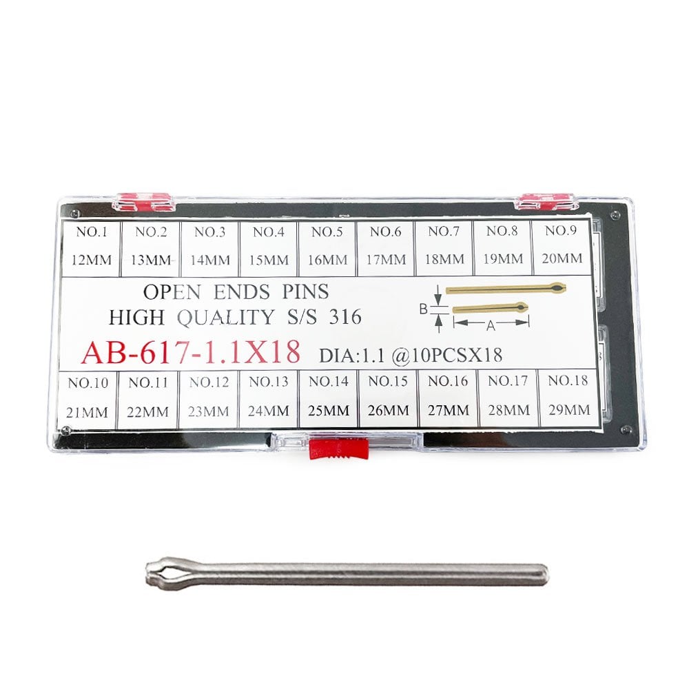 Watch Split Pins Set, Ø1.10mm, 12mm-29mm