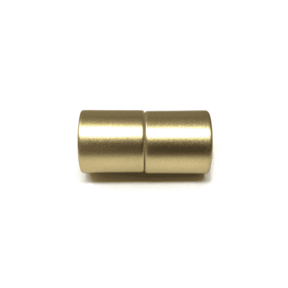 Magnetic Kumihimo Clasp - Acrylic Matte Gold 10mm