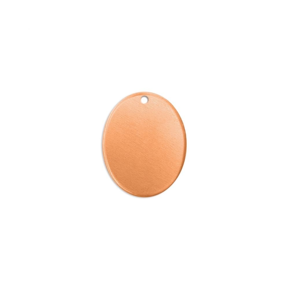 ImpressArt Premium Stamping Blanks - Copper Oval with Hole
