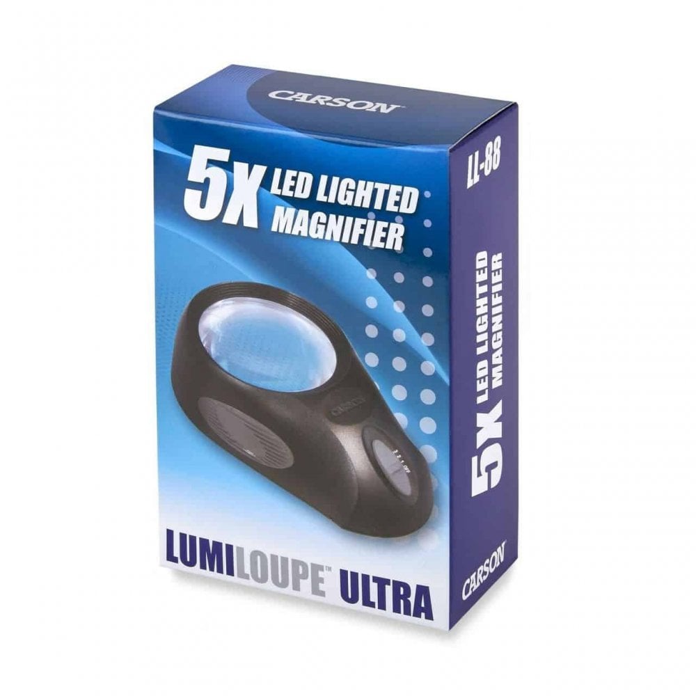 Carson LumiLoupe LED Eye Loupe 5x Magnifier